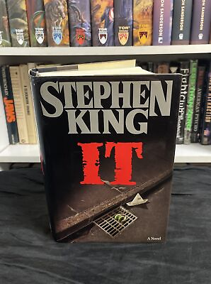 #ad It by Stephen King 1986 Hardcover First Edition amp; Print Nice Copy HCDJ $54.95