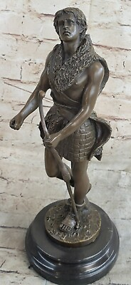#ad greek god apollo with bow and arrow the saviour figurine statue zeus son olympus $179.40