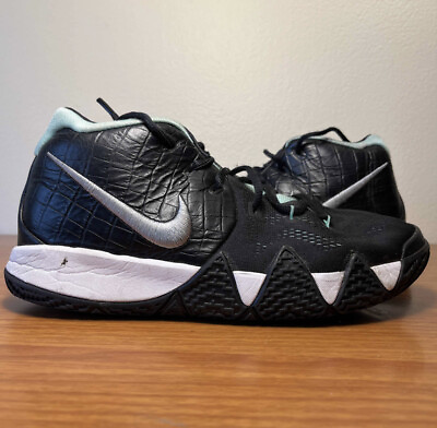 #ad Nike Kyrie 4 IV Tripical Twist Black Teal Size 6.5y 6.5 Sneakers AA2897 390 $65.00