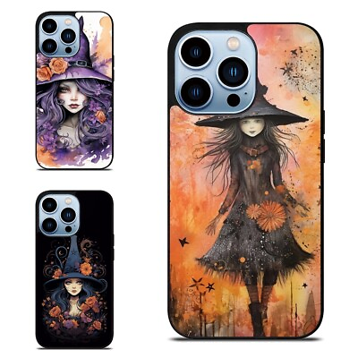 #ad For Samsung A13 A14 A15 A32 A34 A54 gothic Forest Witch Girl Rubber Cover $9.89
