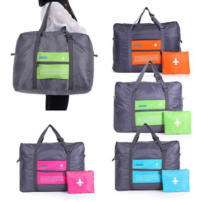 #ad New Foldable Travel Storage Luggage Carry On Organizer Hand Shoulder Duffle Bag $8.18