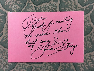 #ad June Storey Home on the Prairie The Three Musketeers Autograph 1987 $4.99