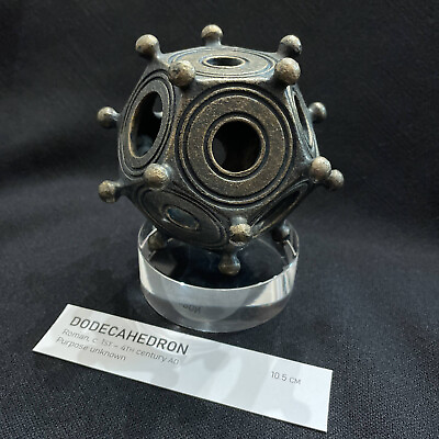 #ad Roman dodecahedron 10.5 cm museum grade replica exact dimensions $220.00