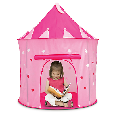 #ad Princess Tent Indoor Fabric Playhouse for Young Children Ages 3 $19.22