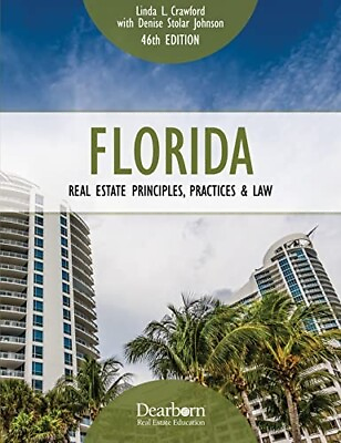 #ad 2023 FLORIDA REAL ESTATE PRINCIPLES PRACTICES amp; LAW 46th Editon $49.99