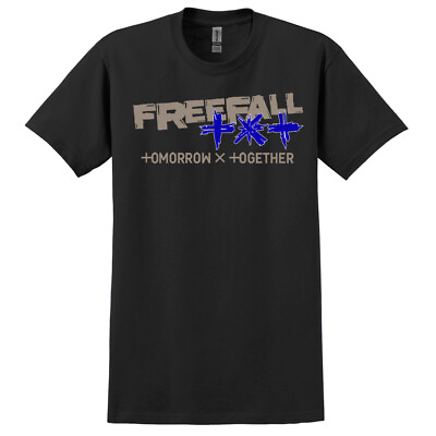 #ad KPLUSPOP Tomorrow x Together Freefall K POP Logo Graphic Short Sleeve T Shirt $19.99