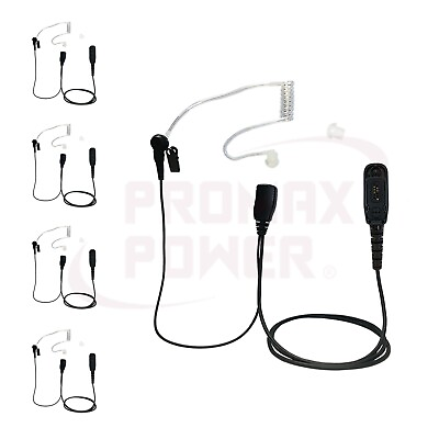 #ad 5 PACK Acoustic PTT Earpiece for Motorola NNTN8459 XPR7550e MTP850s APX8000 $78.00