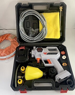 #ad Soonmeet 21V Lithium Ion Portable Pressure Washer 870PSI 2.11 GPM 98VF 775 $93.50