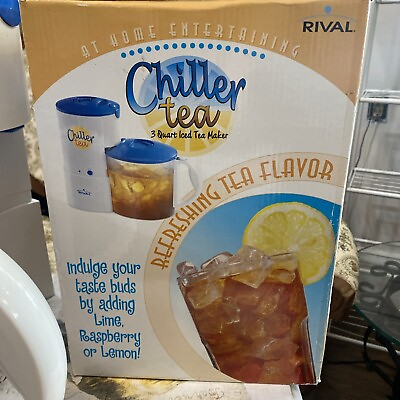 #ad Rival Chiller Ice Tea Maker Chiller 3 Quart New Open Box $34.99