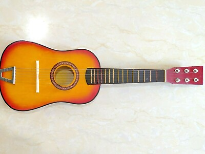 #ad 23” Mini Acoustic Guitar Wood Beginner Practical Small Toy Guitarra for Kids $29.99