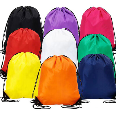 #ad Portable Sports Bag Drawstring Belt Riding Backpack Gym Shoes Bag Storage BH4 C $2.12