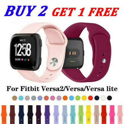 #ad Sport Silicone Strap Rubber Replacement Watch Band For Fitbit Versa Versa 2 Lite $6.99