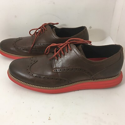 #ad Cole Haan OS Casual Dress Shoes Men#x27;s Size 10M Brown Leather C33605 Lace Up $24.95