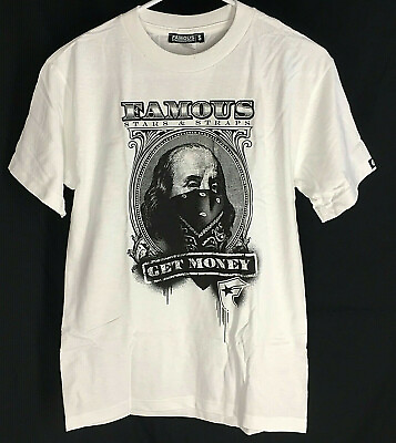 #ad Famous Stars amp; Straps Shirt NEW Size Small Very Rare Design Get Money Mens S $6.71