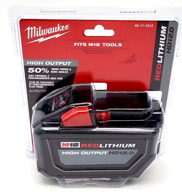 #ad NEW Milwaukee 48 11 1812 M18 RedLithium High Output HD 12.0 Battery $139.20