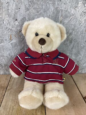 #ad Build A Bear Brown Teddy Bear Cub Plush Stuffed Animal W Polo Shirt $11.99