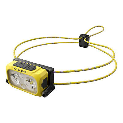 #ad NEW Nitecore NU25 UL 400 Lumens Ultralight Rechargeable Headlamp Yellow $36.95