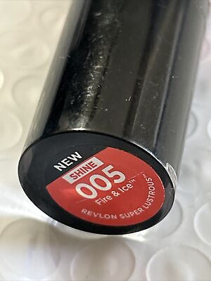 #ad Revlon Lipstick #005 Fire amp; Ice Shine new manufactured sealed orange red $12.99