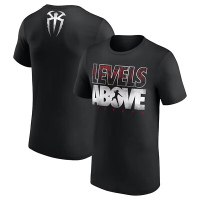 #ad Roman Reigns Levels Above T Shirt Pullover Hoodie Black $37.95