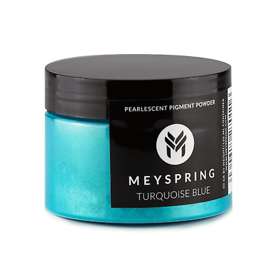 #ad MEYSPRING Turquoise Blue Mica Powder for Epoxy Resin Color Pigment $15.99