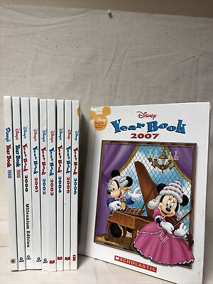#ad Disney’s Yearbooks Lot 10 1998 2007. Includes Millennium Edition $19.99