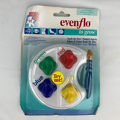 90s Vintage Evenflo To Grow PAINTERS PALETTE Teach Me Toys Electronic COLORS Art $19.99