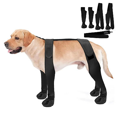 #ad #ad Pet Dog Suspender Boots Leggings Waterproof Paw Protectors Soft Puppy Non slip $22.76
