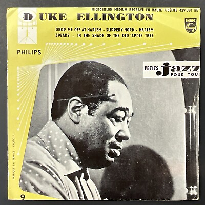 #ad Duke Ellington Drop Me Off At Harlem Slippery Horn 7quot; 45rpm EP Vinyl VG $24.99