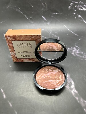 #ad Laura Geller Baked Bronze Brighten Multipurpose Bronzer Fair 0.32oz 9g BNIB $24.65