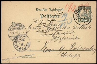 #ad Germany 1903 East Africa MILOW DOA IRINGA Station Cover Stationery 87079 $116.84
