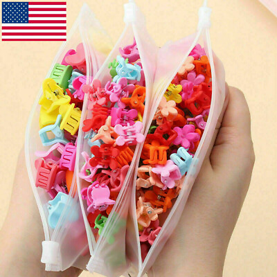 #ad Girls Mixed Color For Child Baby Flowers Hair Clips Hair Claws Mini Hairpins US $1.44