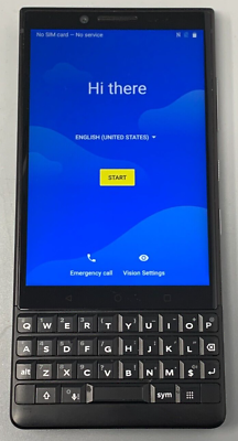 #ad BlackBerry Key2 BBF100 2 64GB Black Unlocked Android Smartphone Excellent $256.00
