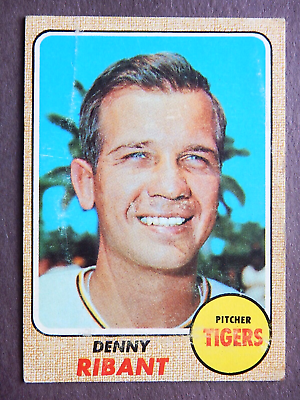 #ad Denny Ribant #326 Topps 1968 Baseball Card Detroit Tigers A $2.19