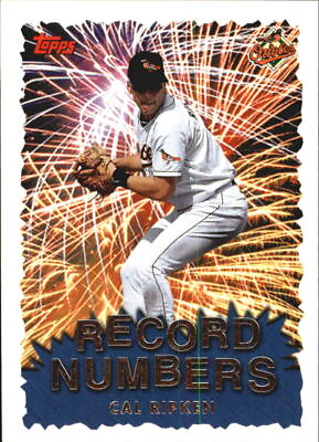 #ad 1999 Topps Record Numbers Baltimore Orioles Baseball Card #RN9 Cal Ripken $1.49