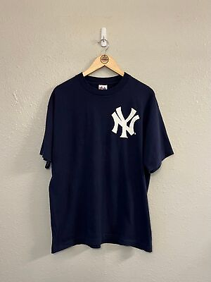 #ad New York Yankees Majestic Single Stitch Made In USA Vintage Short Sleeve $40.00