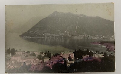 #ad Lake Como Resort Swiss Alps Gateway Antique POSTCARD $4.99