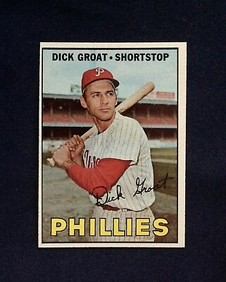 #ad 1967 # 205 Dick Groat Phillies NM MT Free Shipping Topps $7.99