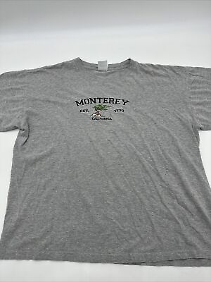#ad Monterey California T Shirt Men X Large Gray Teemax…#1429 $4.25