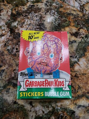 #ad Garbage Pail Kids 10th Series Box; 1987 Topps Chewing Gum Inc Clean Box $400.00