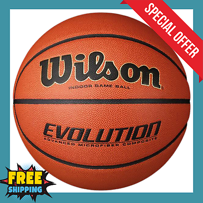 #ad BEST SELLER Wilson Evolution Official Game Basketball 29.5 Orange Black $79.99