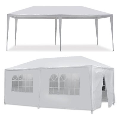 #ad 2 PCS 10 x 20#x27; Outdoor Gazebo Party Tent with 6 Side Walls Wedding Canopy Events $143.58