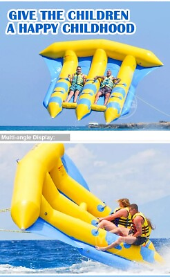 #ad 13x11ft Water Inflatable Sea Fly Fish Commercial 6 ppl Sports Water Games 0.9mm $1289.99