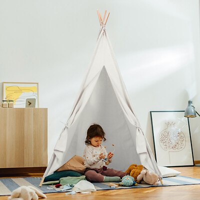 #ad Large Children Teepee Tent Super Sturdy Kids Wigwam Indoor Outdoor Play House $38.27