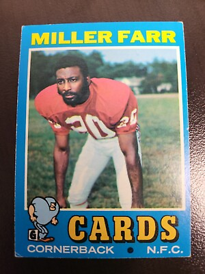 #ad 1971 Topps Miller Farr football card #69 $2.99