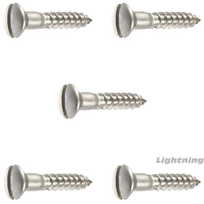 #ad #6 x 1quot; Oval Head Wood Screws Slotted Stainless Steel Quantity 100 $18.13