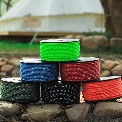 #ad Reflective Camping Essential 50M Long Tent Cord for Awnings and Canopies $48.04