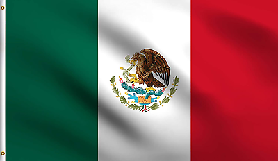 #ad Bandera Nacional Mexicana Poliéster Mexicano De 3 Pies x 5 Pies Mexico Flag $20.36