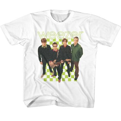 #ad Weezer 2001 Lineup Tee White Youth T Shirt $23.45