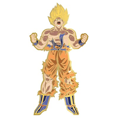 #ad FiGPiN XL #X3 Super Saiyan Goku Dragon Ball Z Gold Funimation Exclusive $20.00
