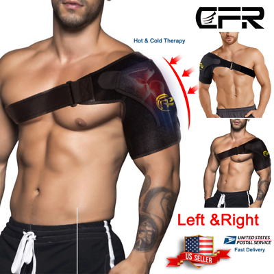 #ad Shoulder Brace Rotator Cuff Pain Relief Support Adjustable Belt Sleeve Sprains $8.83
